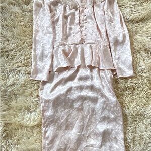 Elegant Pink Satin dress